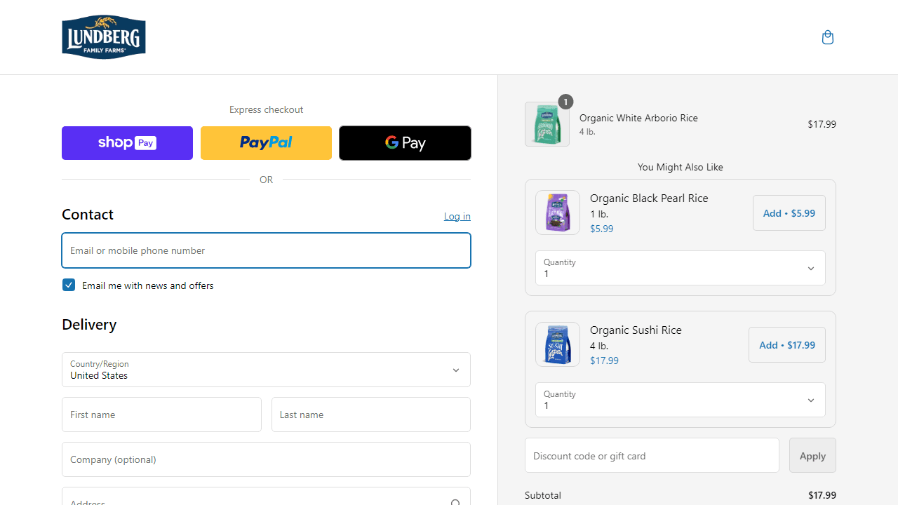 How to apply Lundberg coupon code